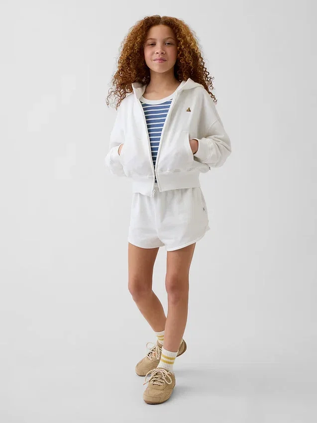 Dziecięca bluza z kapturem z zamkiem błyskawicznym, wykonana z frotte Vintagesoft