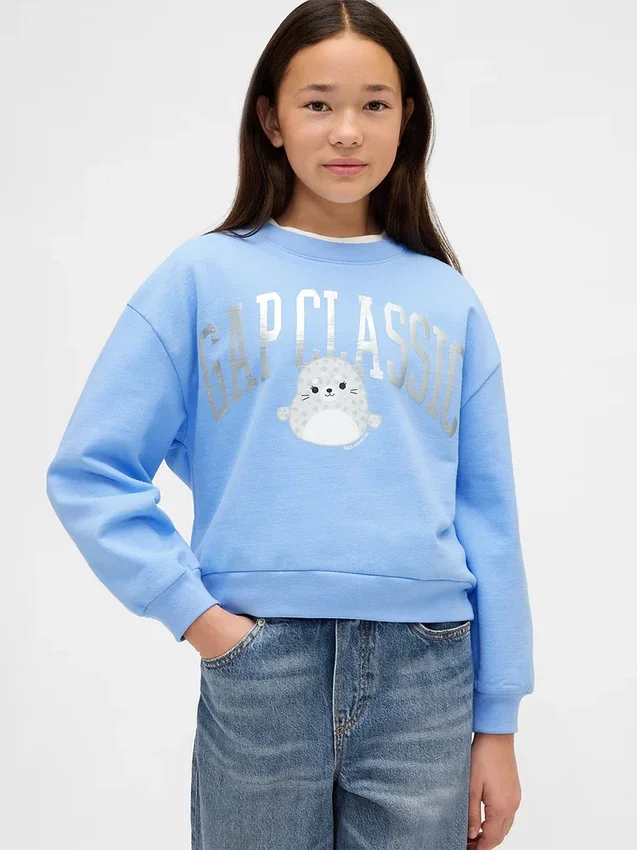Dziecięca bluza z logo Squishmallow z serii Vintagesoft