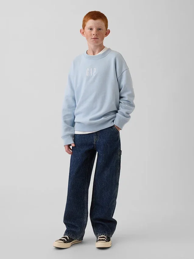 Dziecięca bluza z logo Vintagesoft o luźnym kroju