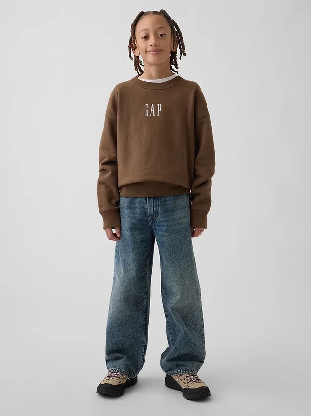 Dziecięca bluza z logo Vintagesoft o luźnym kroju