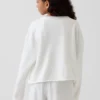 Dziecięca bluza z logo Vintagesoft z frotte o szerokim dekolcie
