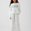 Dziecięca bluza z logo Vintagesoft z frotte o szerokim dekolcie
