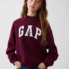 Dziecięca bluza z logo Vintagesoft z wysokim kołnierzem w stylu oversize