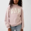 Dziecięca bluza z logo Vintagesoft z wysokim kołnierzem w stylu oversize
