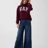 Dziecięca bluza z logo Vintagesoft z wysokim kołnierzem w stylu oversize