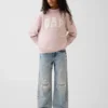 Dziecięca bluza z logo Vintagesoft z wysokim kołnierzem w stylu oversize