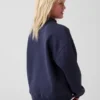 Dziecięca bluza z logo Vintagesoft z wysokim kołnierzem w stylu oversize