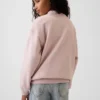 Dziecięca bluza z logo Vintagesoft z wysokim kołnierzem w stylu oversize
