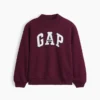 Dziecięca bluza z logo Vintagesoft z wysokim kołnierzem w stylu oversize
