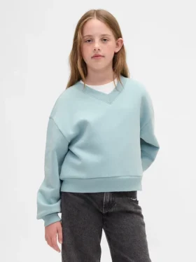 Dziecięca bluza z luźnym dekoltem w serek z serii Vintagesoft