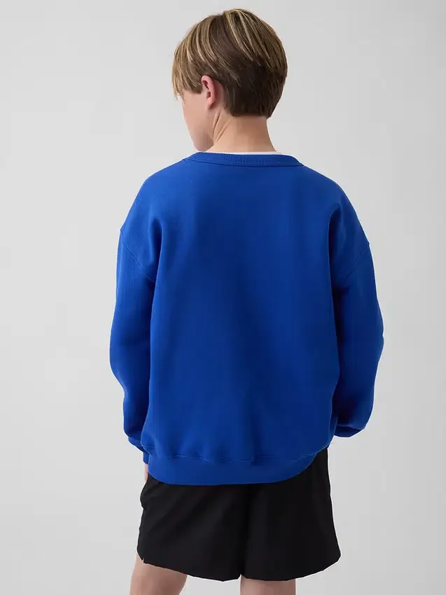 Dziecięca bluza z nadrukiem o luźnym kroju