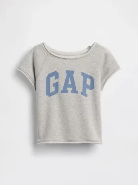 Dziecięca bluza z nadrukiem z dzianiny frotte Vintagesoft z raglanowymi rękawami