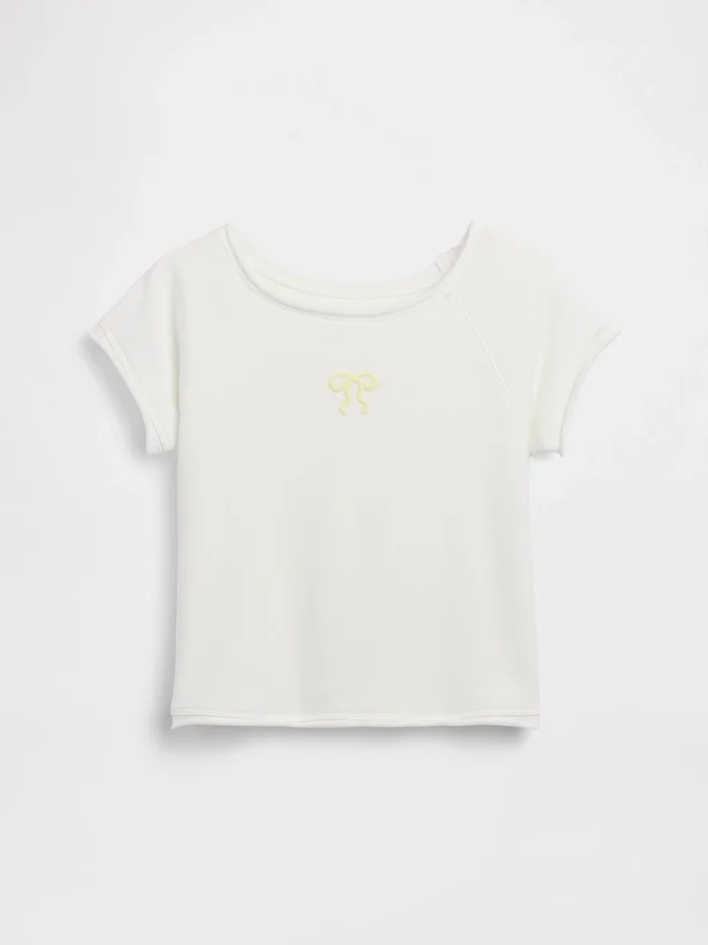 Dziecięca bluza z nadrukiem z dzianiny frotte Vintagesoft z raglanowymi rękawami