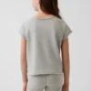 Dziecięca bluza z nadrukiem z dzianiny frotte Vintagesoft z raglanowymi rękawami