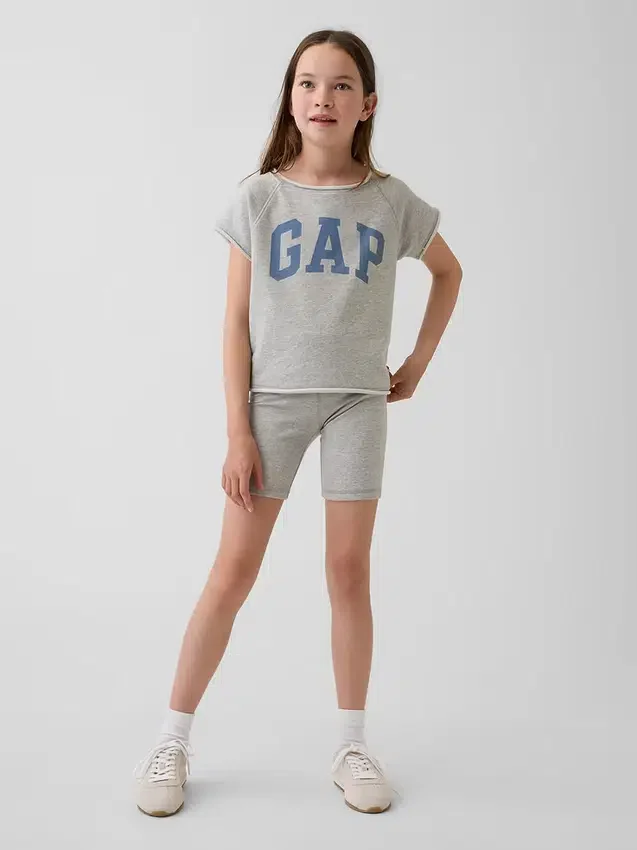 Dziecięca bluza z nadrukiem z dzianiny frotte Vintagesoft z raglanowymi rękawami