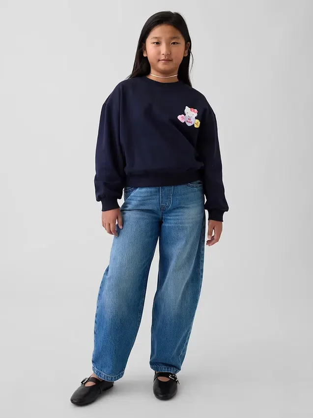 Dziecięca bluza z rękawami typu dolman z serii Vintagesoft
