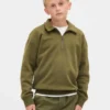 Dziecięca bluza z zamkiem do połowy długości z serii Vintagesoft