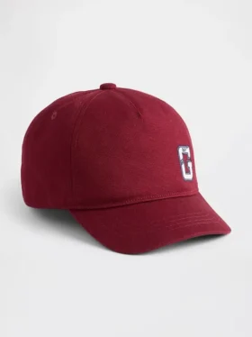Dziecięca czapka baseballowa z logo z bawełny organicznej