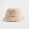 Dziecięca czapka typu bucket z recyklingowanego materiału sherpa
