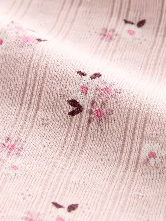 Dziecięca koszulka na ramiączkach z dzianiny typu pointelle