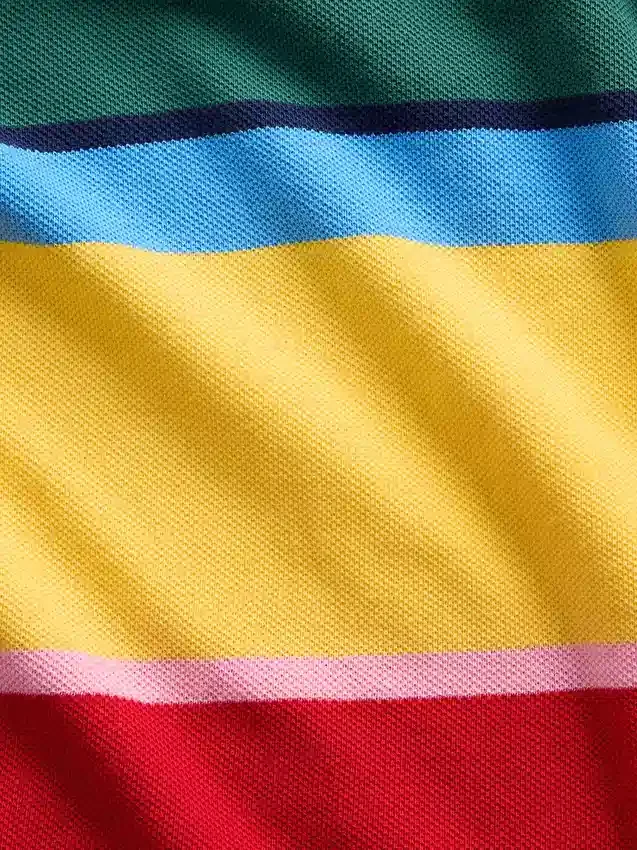 Dziecięca koszulka polo z pikowanej bawełny o luźnym kroju