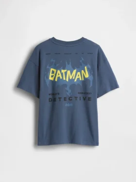 Dziecięca koszulka z nadrukiem Batman o luźnym kroju