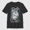 Dziecięca koszulka z nadrukiem „Dolly Parton Guitar Portrait” w stylu oversize