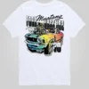 Dziecięca koszulka z nadrukiem „Ford 1970 Ford Mustang Rainbow” w wersji z szortami