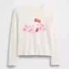Dziecięca koszulka z nadrukiem Hello Kitty w stylu oversize