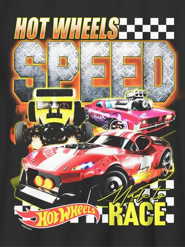 Dziecięca koszulka z nadrukiem „Hot Wheels Speed”