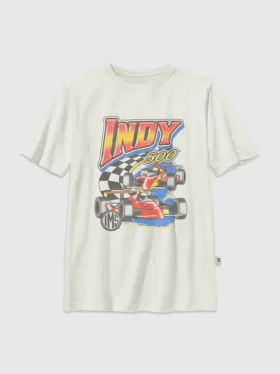 Dziecięca koszulka z nadrukiem „Indy 500 Swoosh”