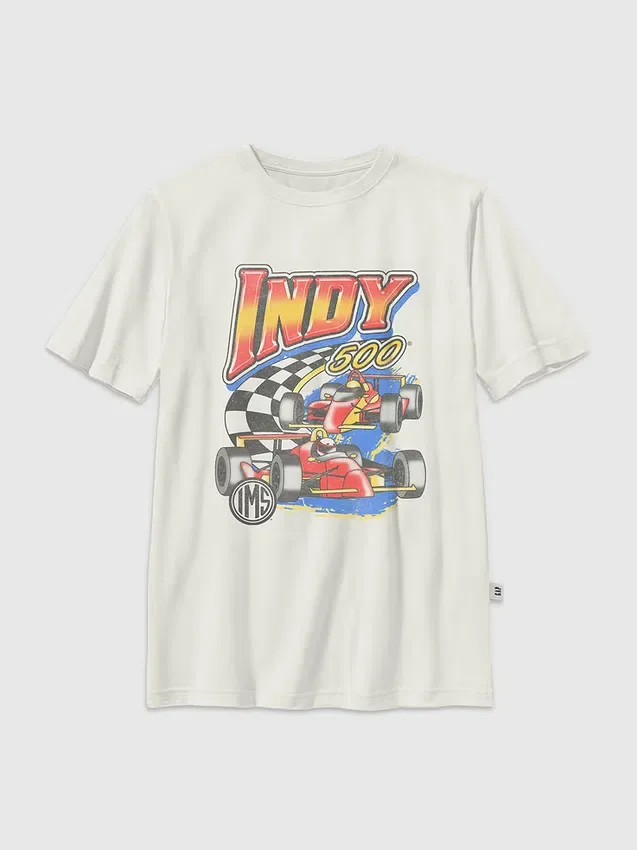Dziecięca koszulka z nadrukiem „Indy 500 Swoosh”