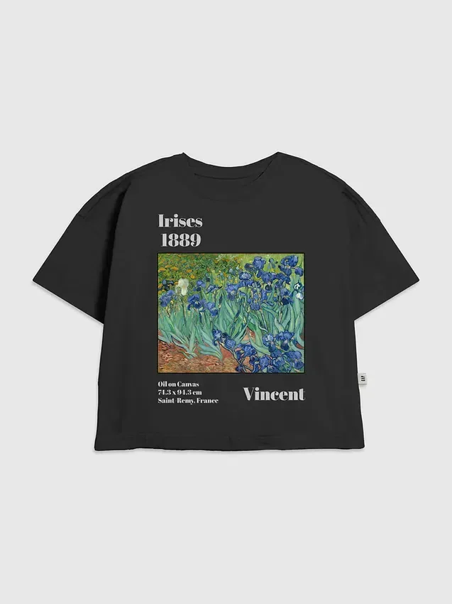 Dziecięca koszulka z nadrukiem „Irysy” Van Gogha