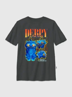 Dziecięca koszulka z nadrukiem „K-Pop Demon Hunters Derpy Y2K”