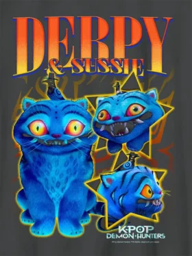Dziecięca koszulka z nadrukiem „K-Pop Demon Hunters Derpy Y2K”