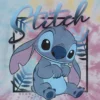 Dziecięca koszulka z nadrukiem „Lilo i Stitch” w stylu tie-dye