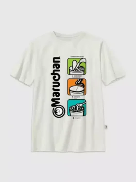 Dziecięca koszulka z nadrukiem Maruchan w stylu pop-art