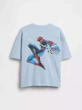 Dziecięca koszulka z nadrukiem Marvel w stylu oversize