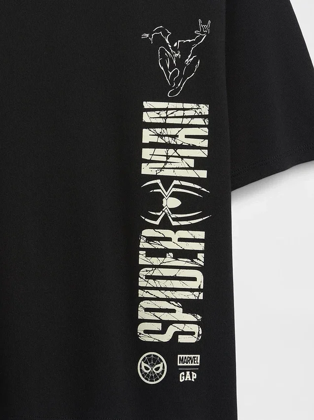 Dziecięca koszulka z nadrukiem Marvel w stylu oversize