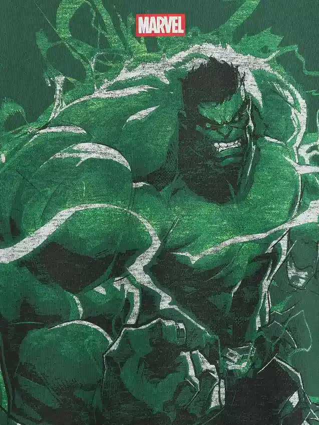 Dziecięca koszulka z nadrukiem Marvel w stylu oversize