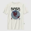 Dziecięca koszulka z nadrukiem „NASA Retro Globe”