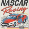 Dziecięca koszulka z nadrukiem „Nascar Retro Racer”