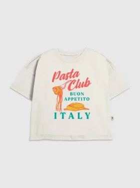 Dziecięca koszulka z nadrukiem Pasta Club