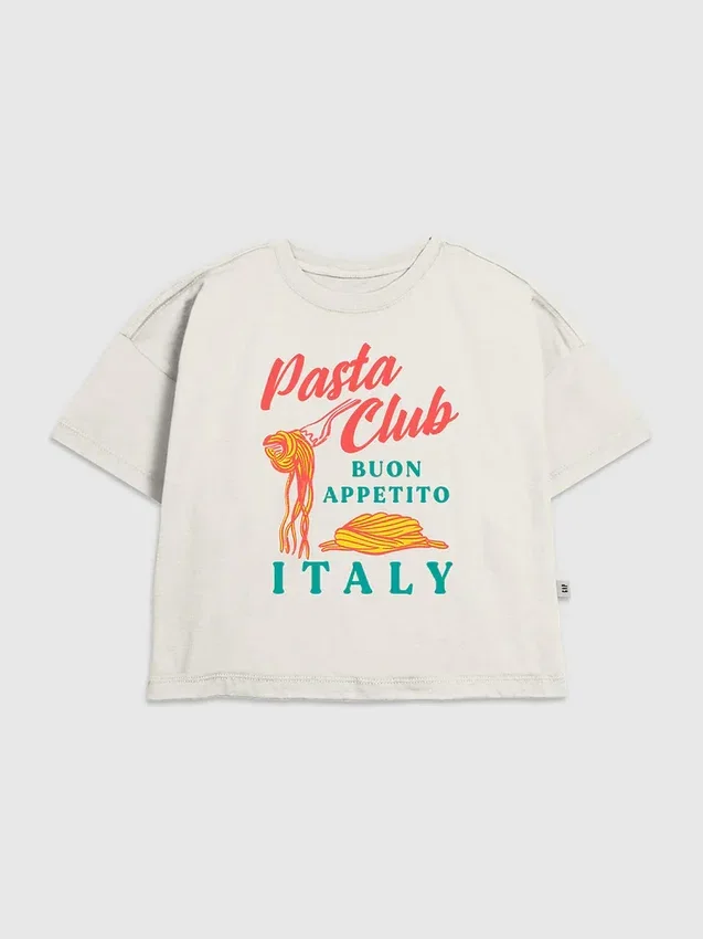 Dziecięca koszulka z nadrukiem Pasta Club