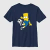 Dziecięca koszulka z nadrukiem piłkarskim z Bartem Simpsonem