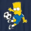 Dziecięca koszulka z nadrukiem piłkarskim z Bartem Simpsonem