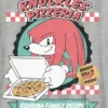 Dziecięca koszulka z nadrukiem przedstawiającym Knucklesa z gry „Sonic the Hedgehog” i pizzą