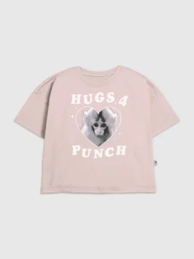 Dziecięca koszulka z nadrukiem „Punch the Monkey”