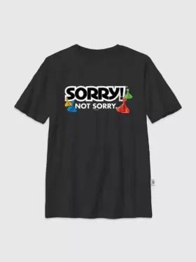 Dziecięca koszulka z nadrukiem „Sorry”