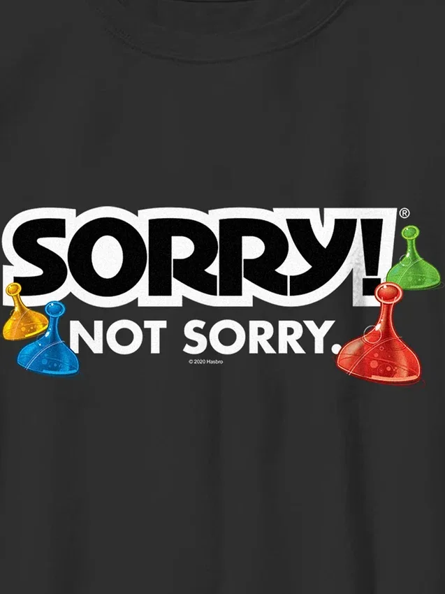 Dziecięca koszulka z nadrukiem „Sorry”